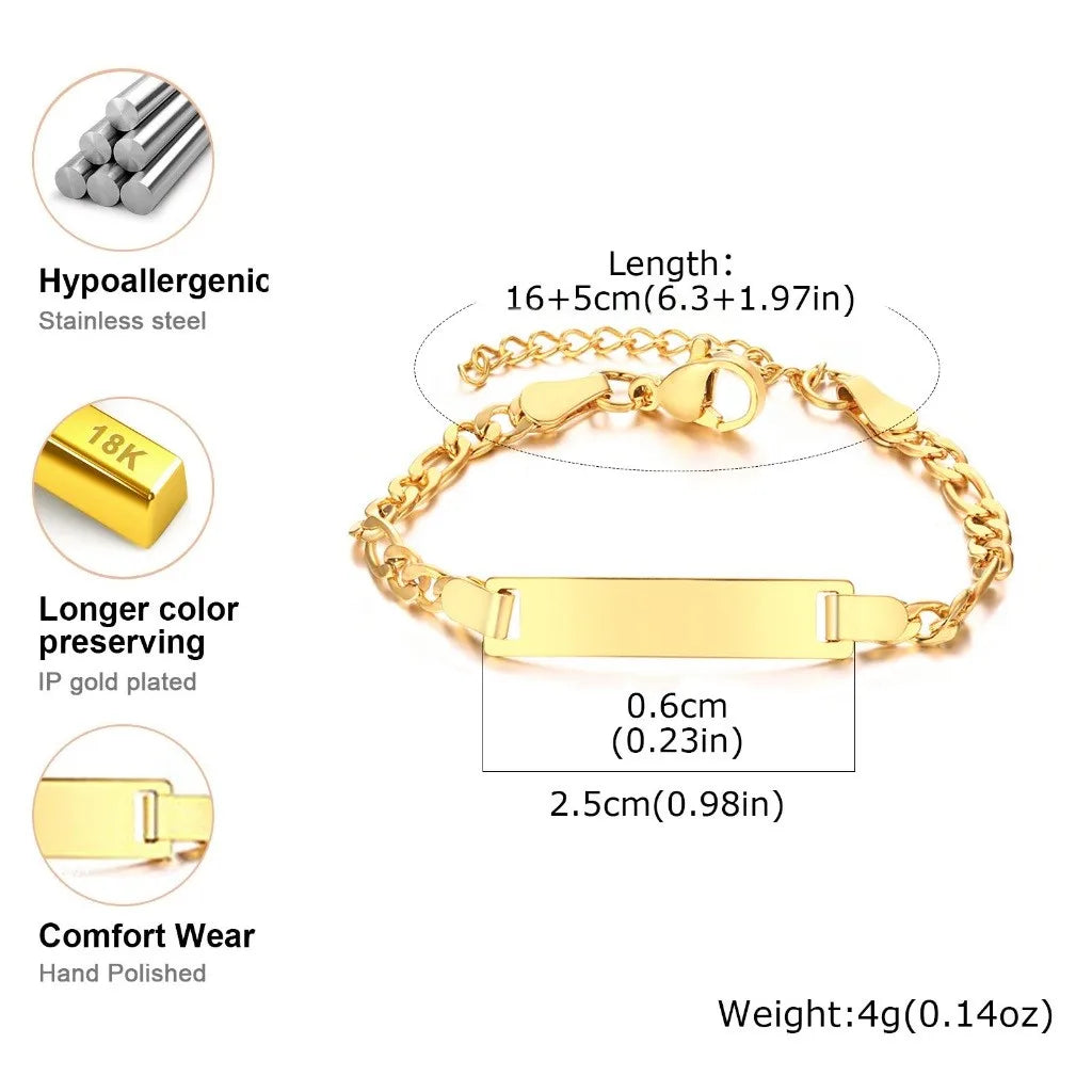 Personalized bracelet, adjustable size