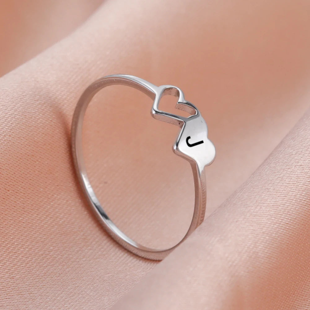 Silver Valentine's Day ring 